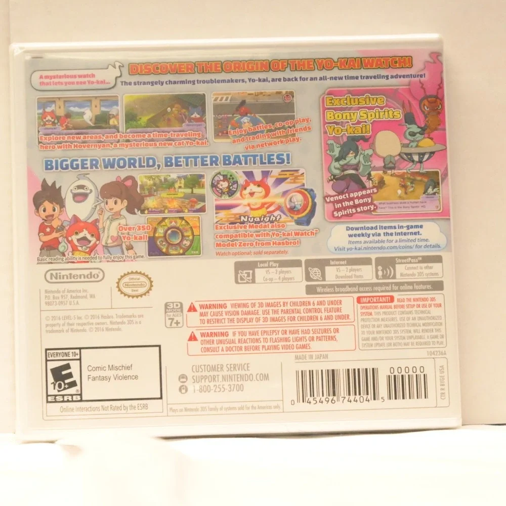 Yo-Kai Watch 2 Bony Spirits Nintendo 3DS‎ Factory Sealed New